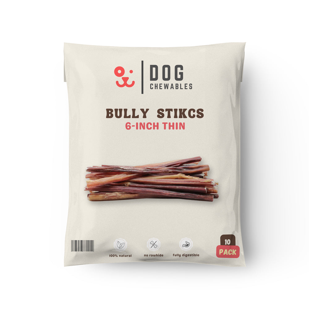 6 Inch Thin Bully Sticks