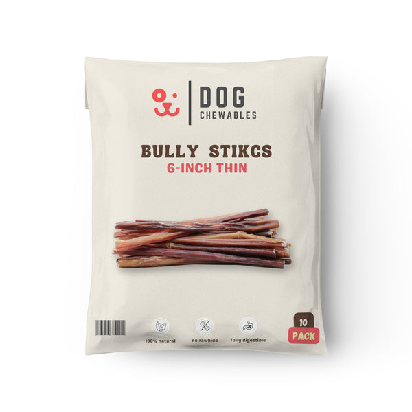 6 Inch Thin Bully Sticks