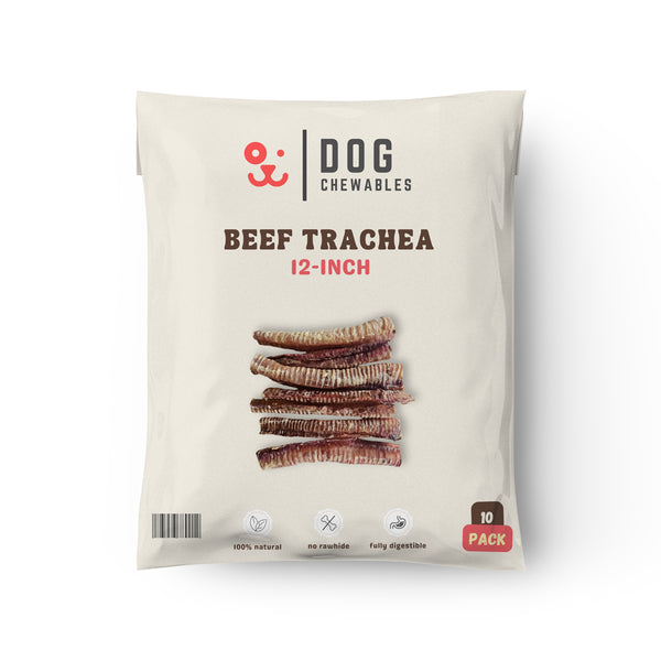 12 Inch Beef Trachea Dog Treats