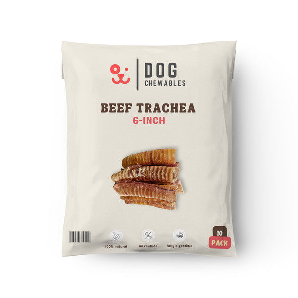 6 Inch Beef Trachea Dog Treats